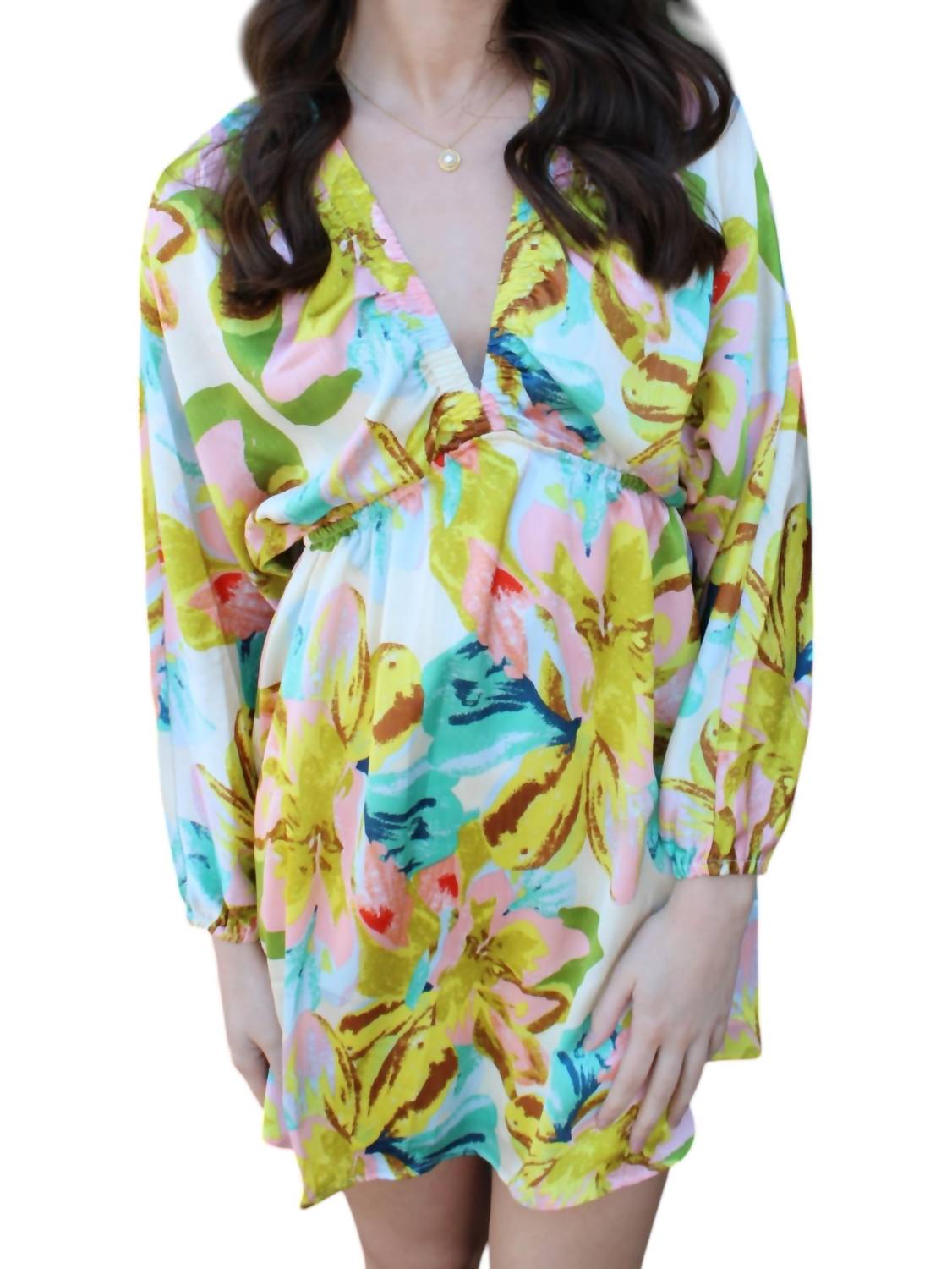 Meet Me In Santorini - Santorini Sunset Bloom Dress - clothing - collection:vacationdresses(Auto) - dresses