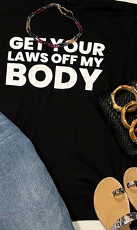 Melissa Masse - Get Your Laws Off My Body Hoodie - black - clothing - cotton