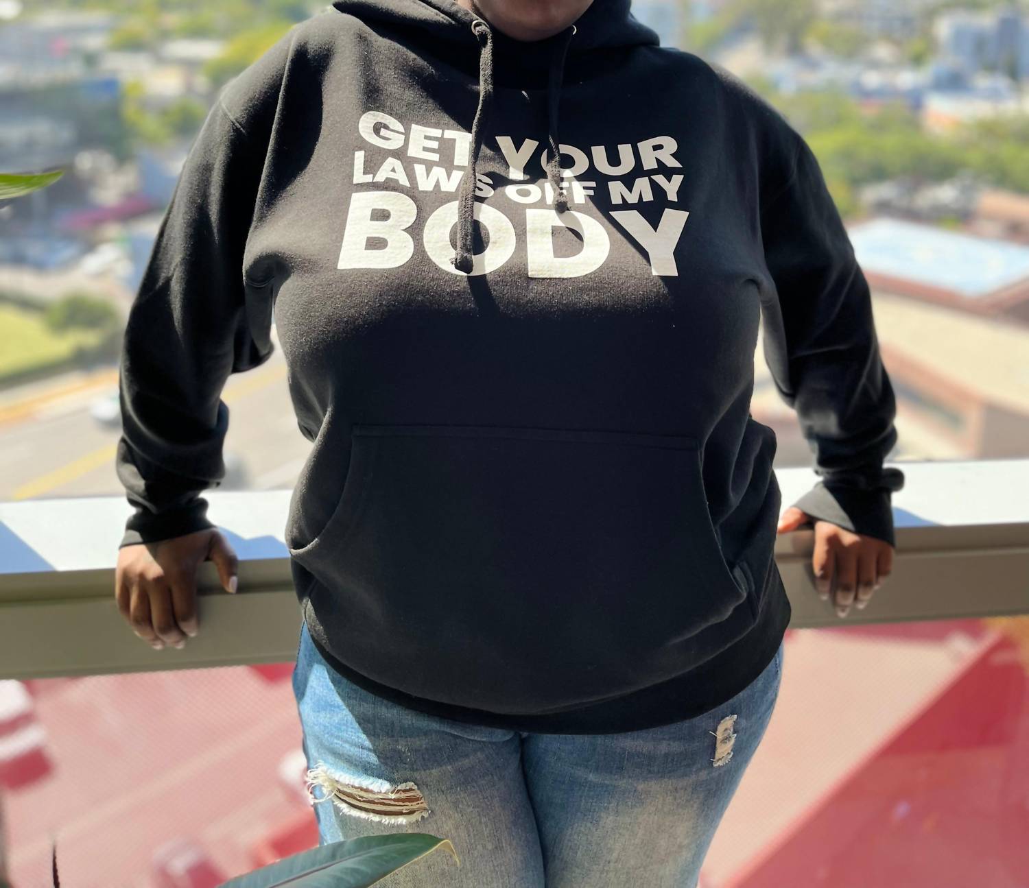 Melissa Masse - Get Your Laws Off My Body Hoodie - black - clothing - cotton