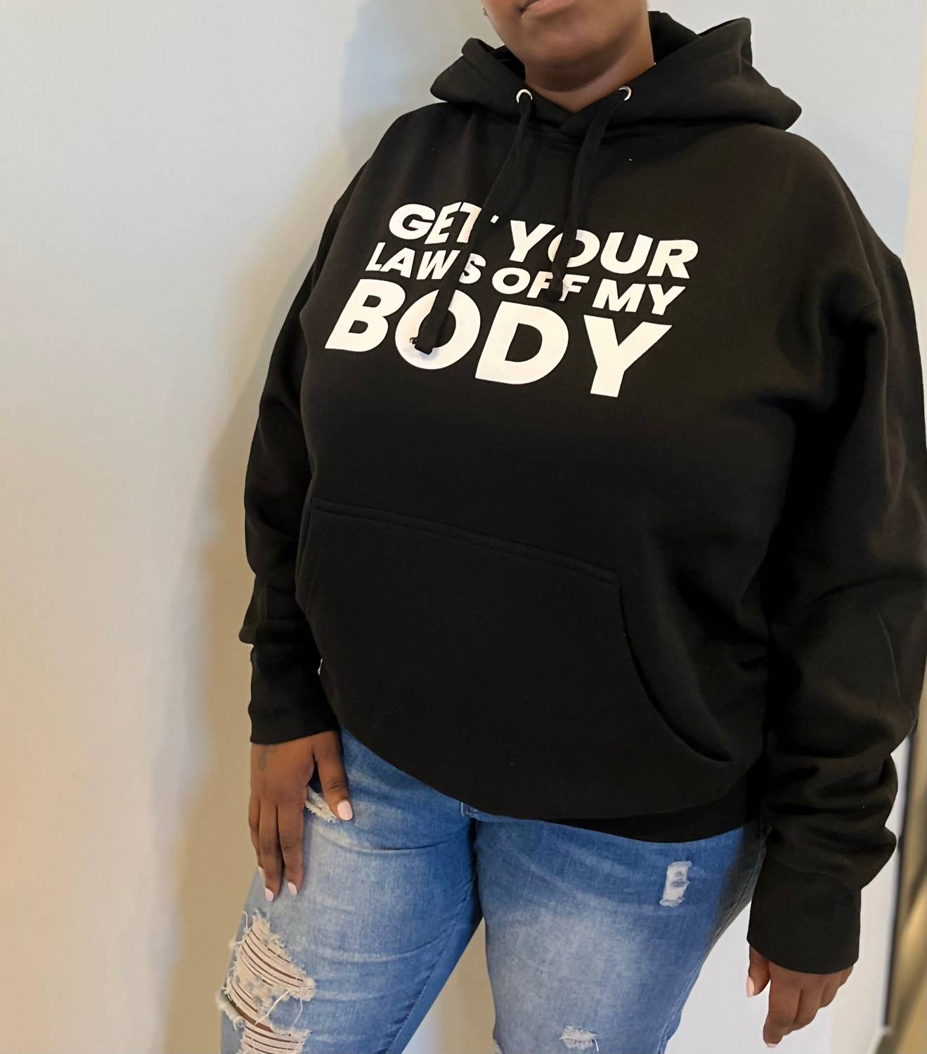 Melissa Masse - Get Your Laws Off My Body Hoodie - black - clothing - cotton