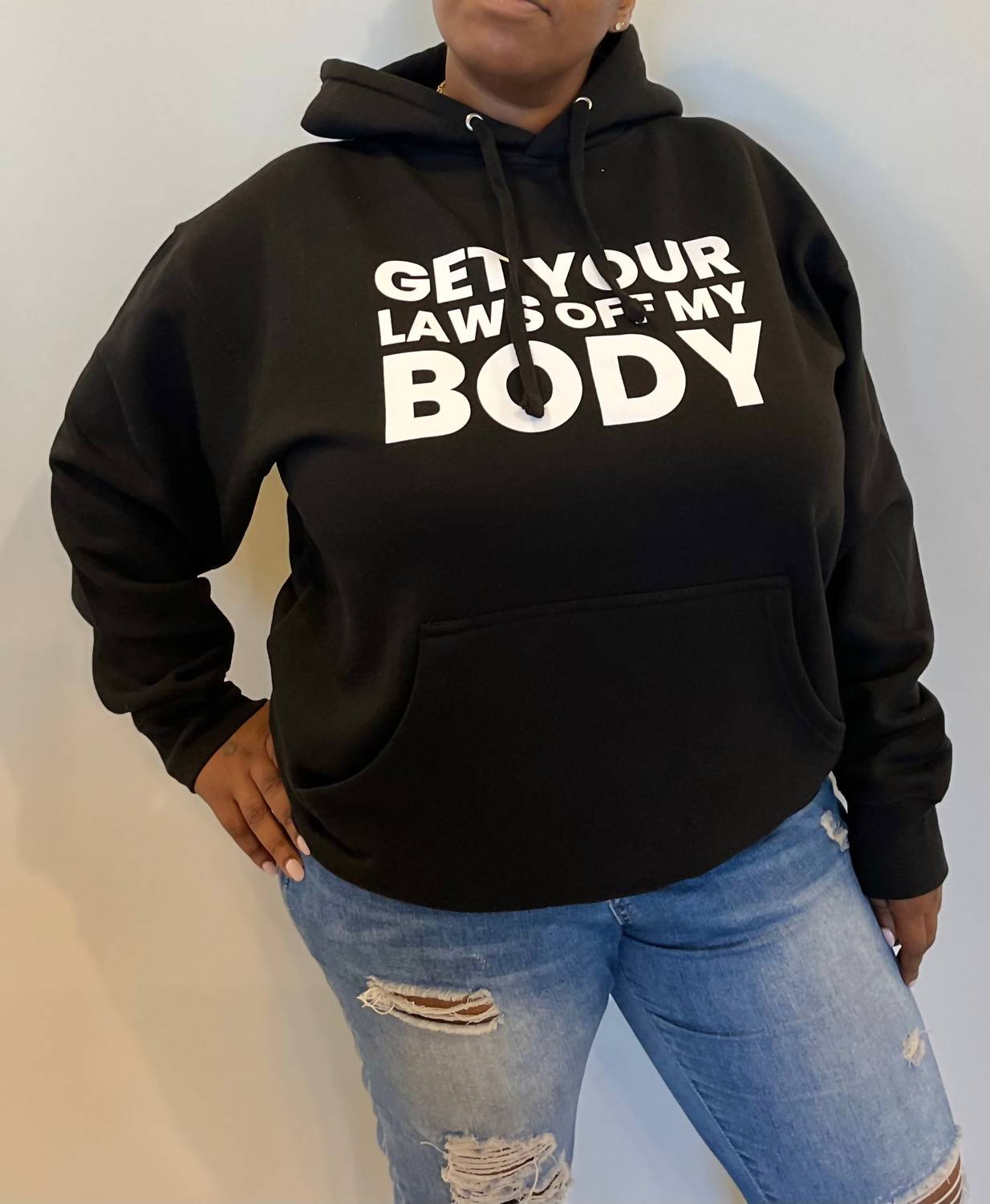 Melissa Masse - Get Your Laws Off My Body Hoodie - black - clothing - cotton