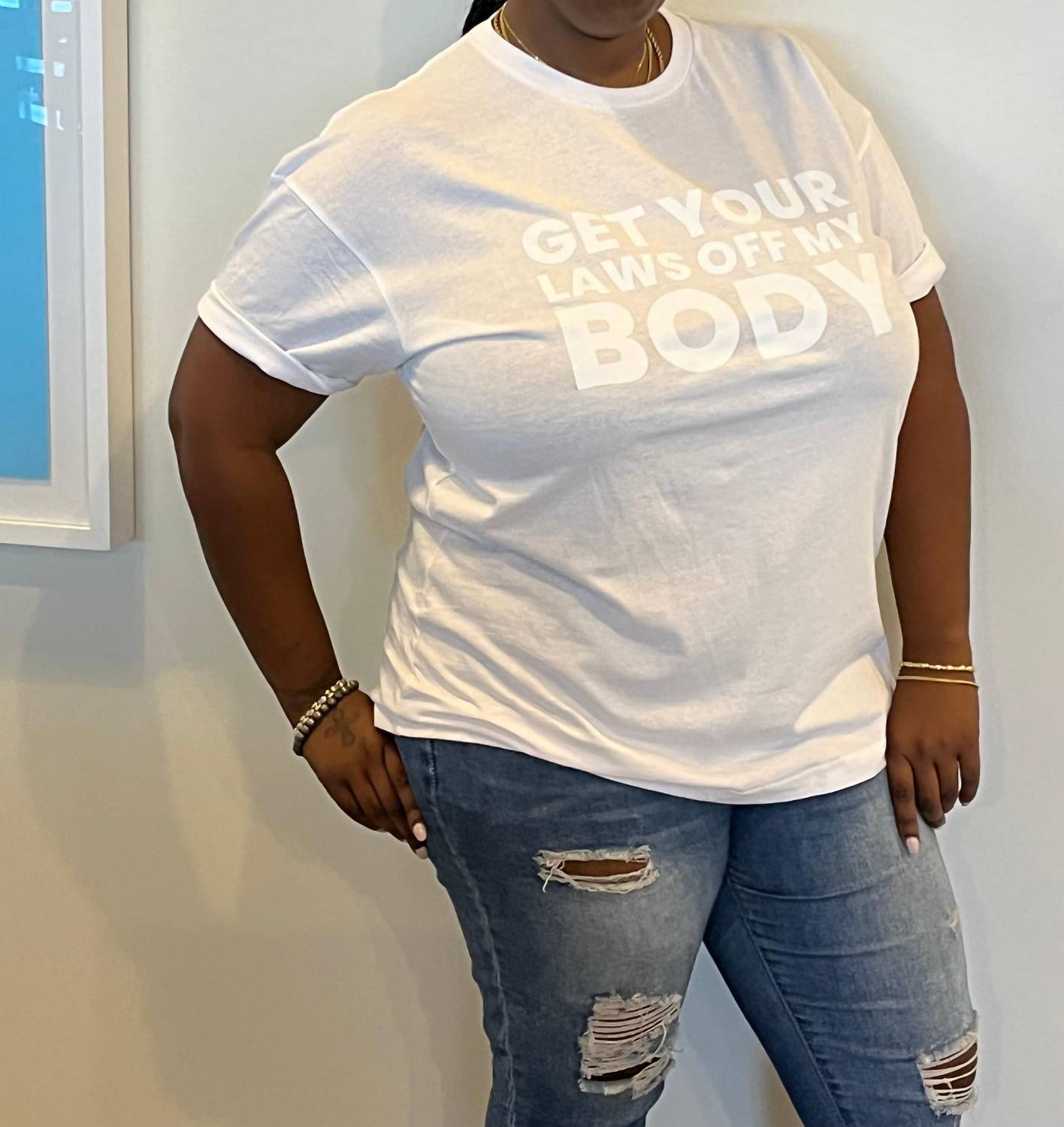 Melissa Masse - Get Your Laws Off My Body T-shirt - clothing - cotton - graphic