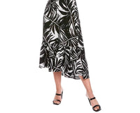 Melissa Masse - Ruffled Printed Textured Dress - black - clothing - dresses