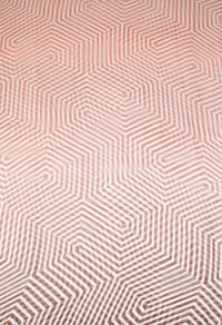 Melissa Masse - Women's Geometric Print Scarf - accessories - pink - rayon