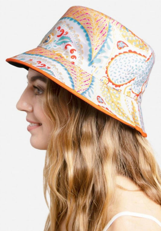 Melissa Masse - Women's Print Bucket Hat - accessories - cotton - blend - hats