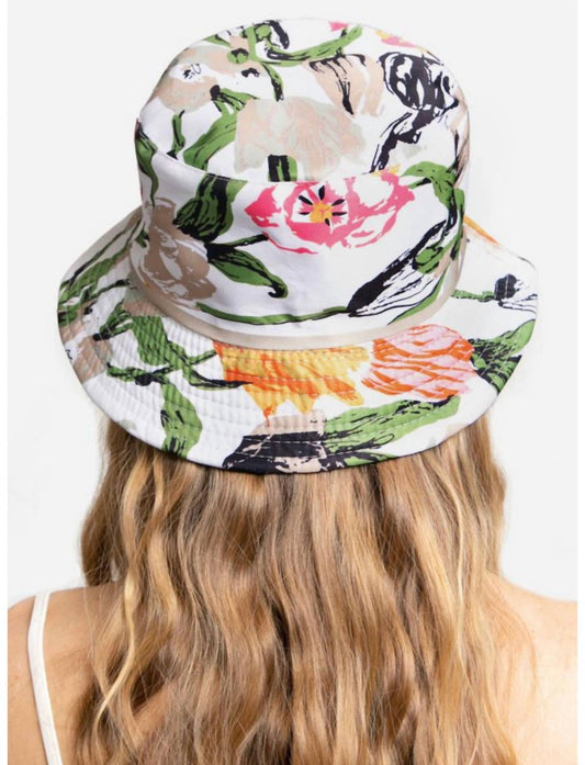 Melissa Masse - Women's Print Bucket Hat - accessories - hats - white