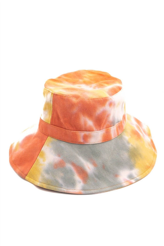 Melissa Masse - Women's Tie Dye Bucket Hat - accessories - hats - orange
