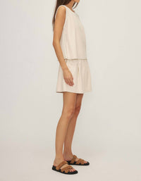 Melissa Nepton - Byron Tank Top - beige - clothing - leather