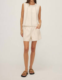 Melissa Nepton - Byron Tank Top - beige - clothing - leather