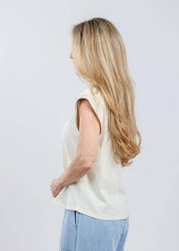 Melissa Nepton - Francesca Round Neck Tank Top - clothing - solid - tank - tops
