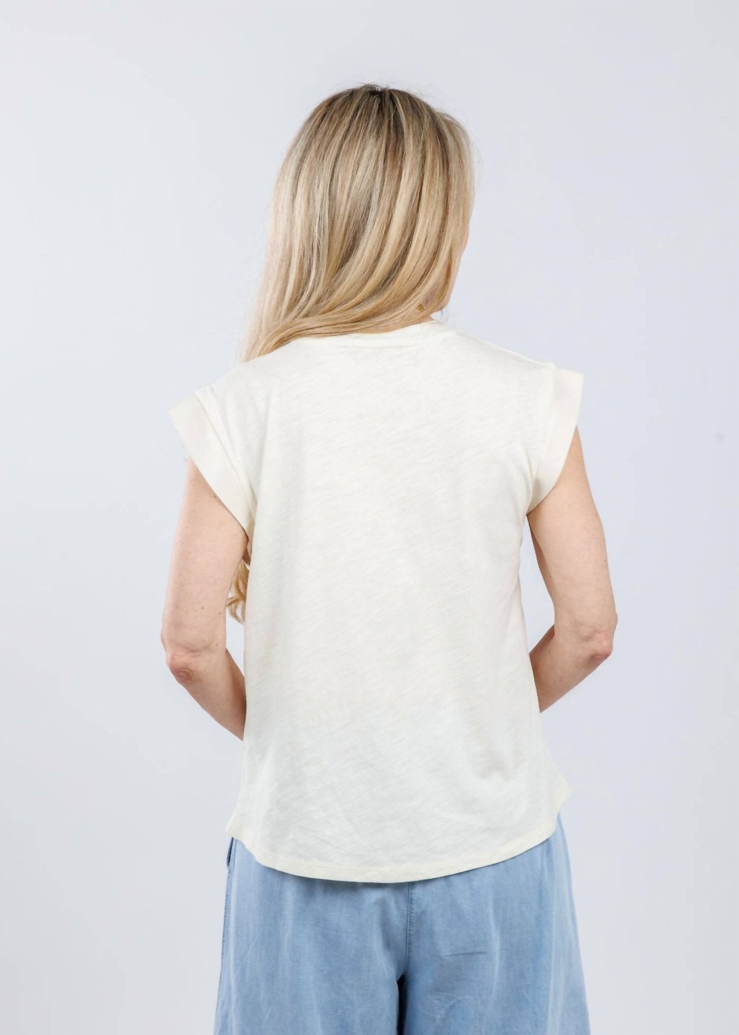 Melissa Nepton - Francesca Round Neck Tank Top - clothing - solid - tank - tops
