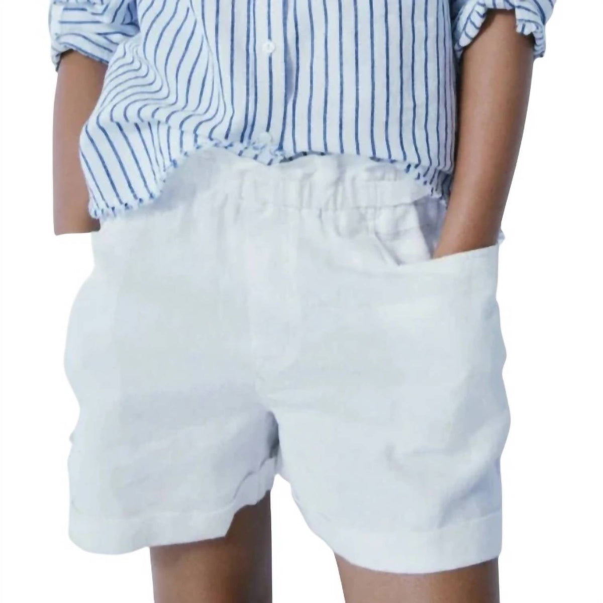 Melissa Nepton - Garance Linen Paper Bag Short