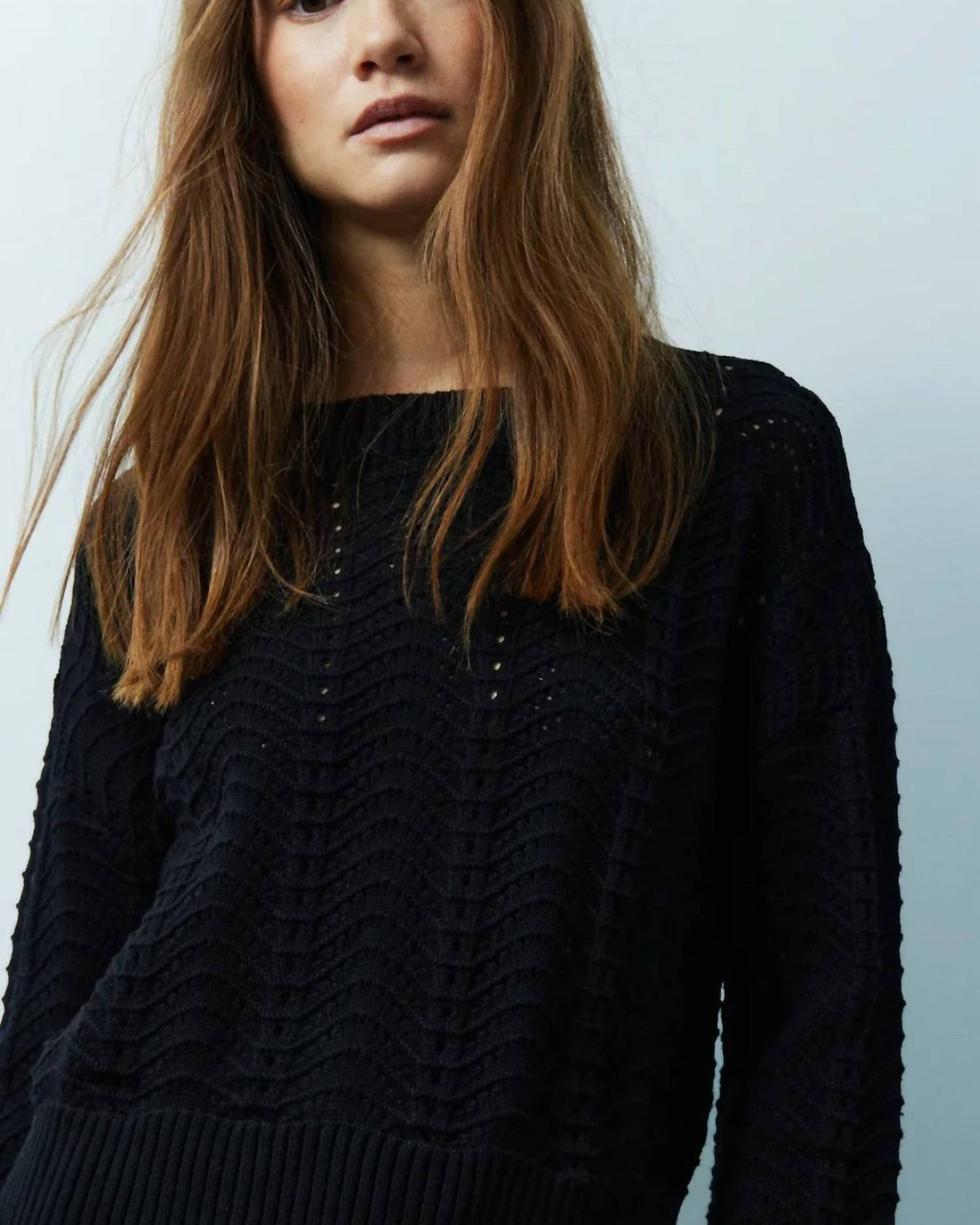 Melissa Nepton - Moon Crochet Stitch Long Sleeve Sweater