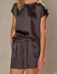 Melissa Nepton - Women's Lauren Short - black - clothing - high - waist