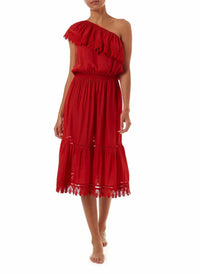 Melissa Odabash - Jo One-shoulder Midi Dress