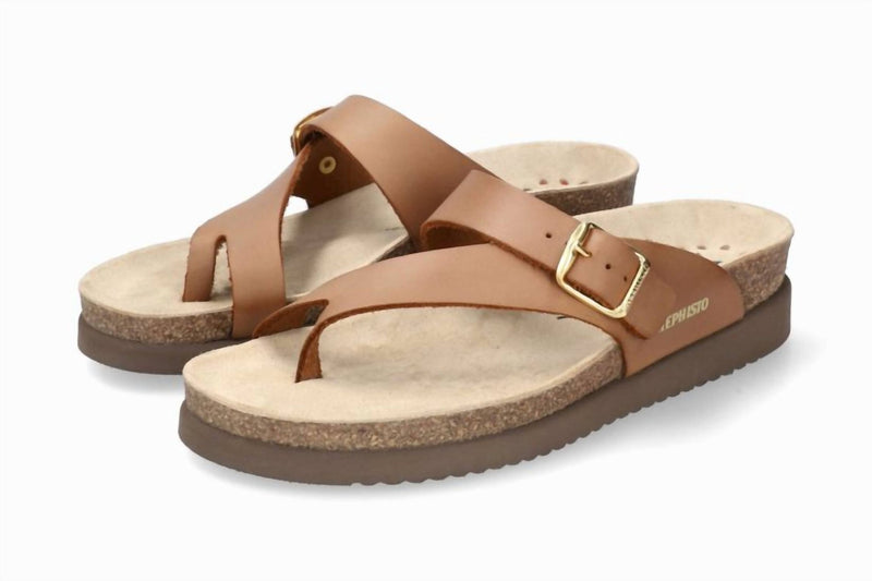 Mephisto - LADIES SANDAL HELEN CAMEL - beige - leather - sandals