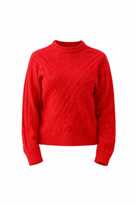 &Merci - Aiden Cable Knit Pullover Sweater