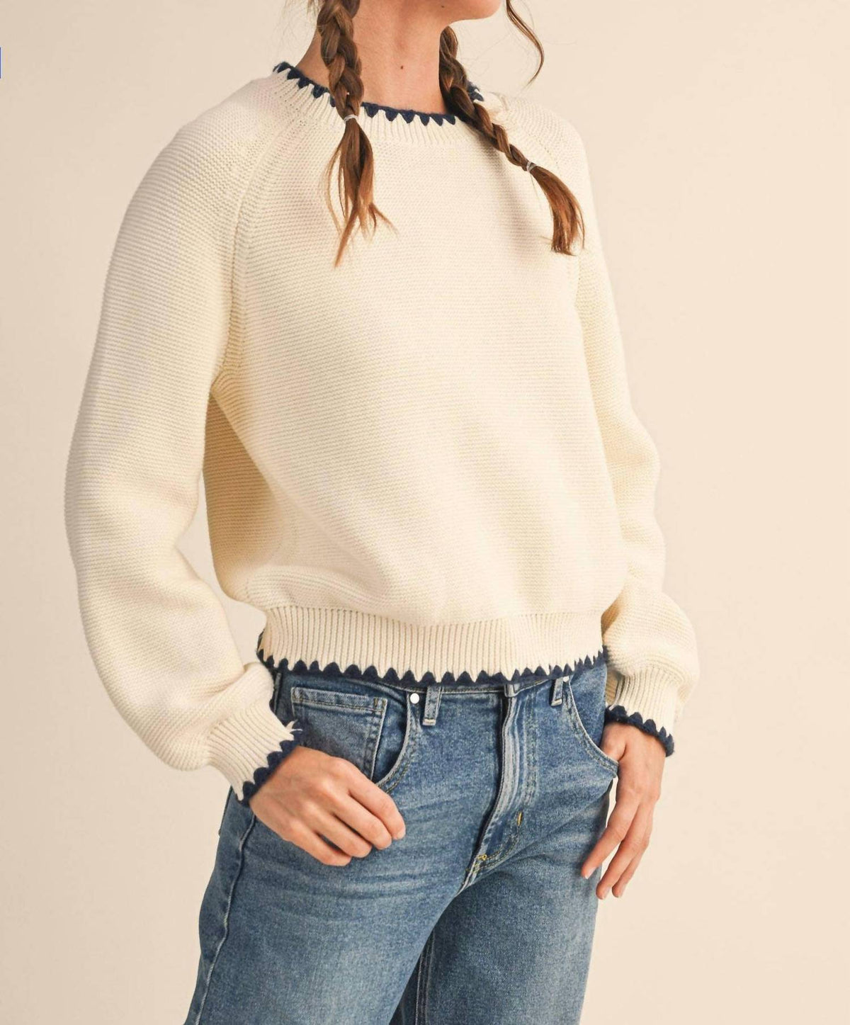 &Merci - Blanket Stitch Sweater