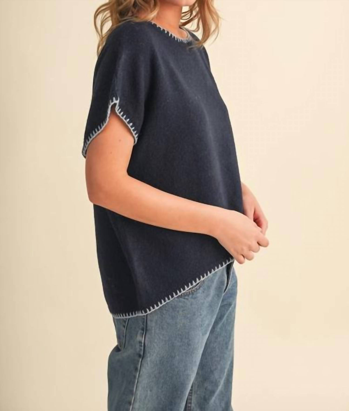 &Merci - Cap Sleeve Sweater
