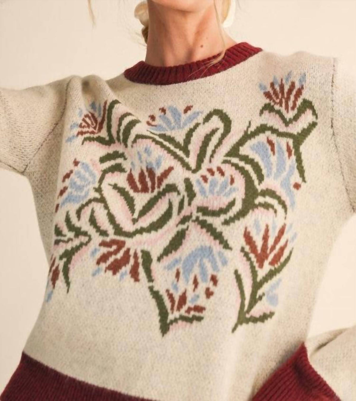 &Merci - Floral Sweater