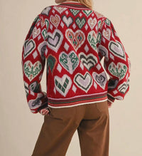 &Merci - Muse Heart Pullover Sweater