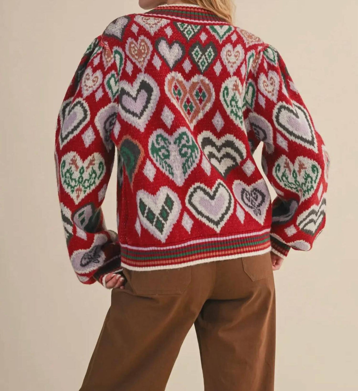 &Merci - Muse Heart Pullover Sweater