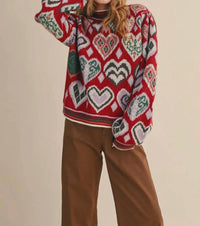 &Merci - Muse Heart Pullover Sweater