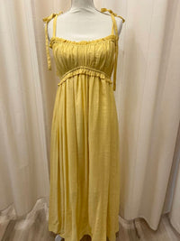 &Merci - Women's Pleated Ruffled Maxi Dress