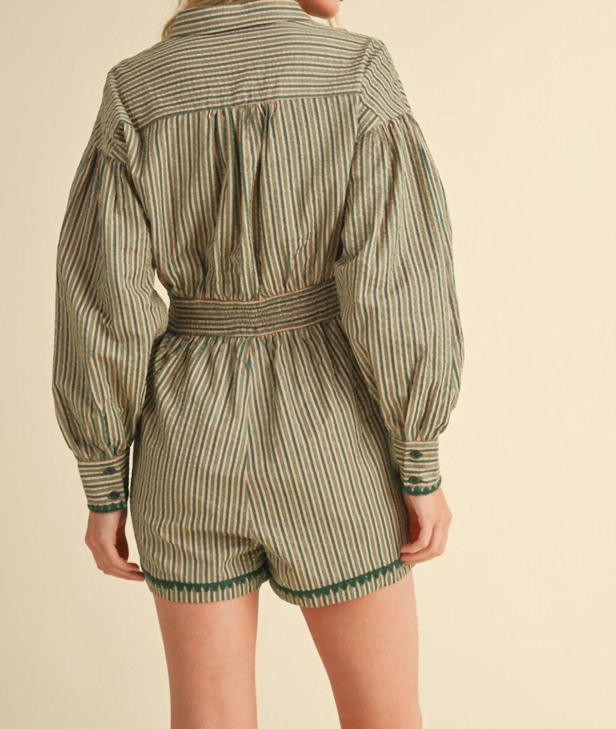 &Merci - Striped Days Golden Romper