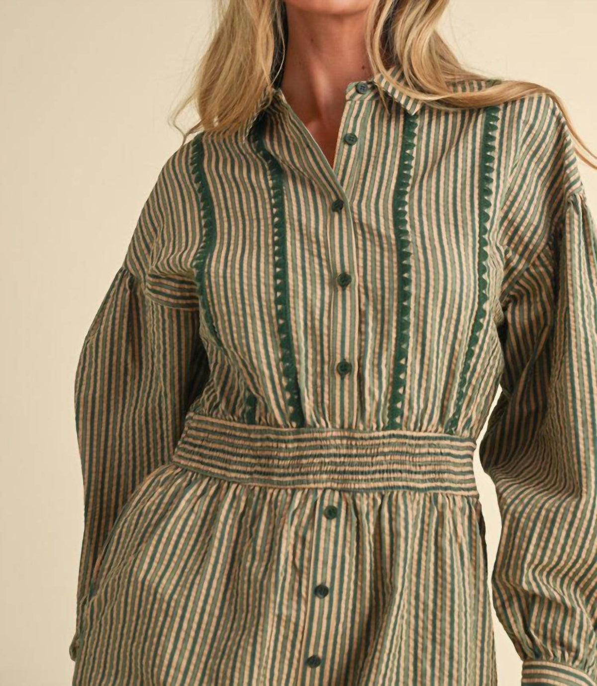 &Merci - Striped Days Golden Romper