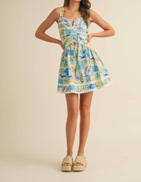 &Merci - Tropic Flared Mini Dress