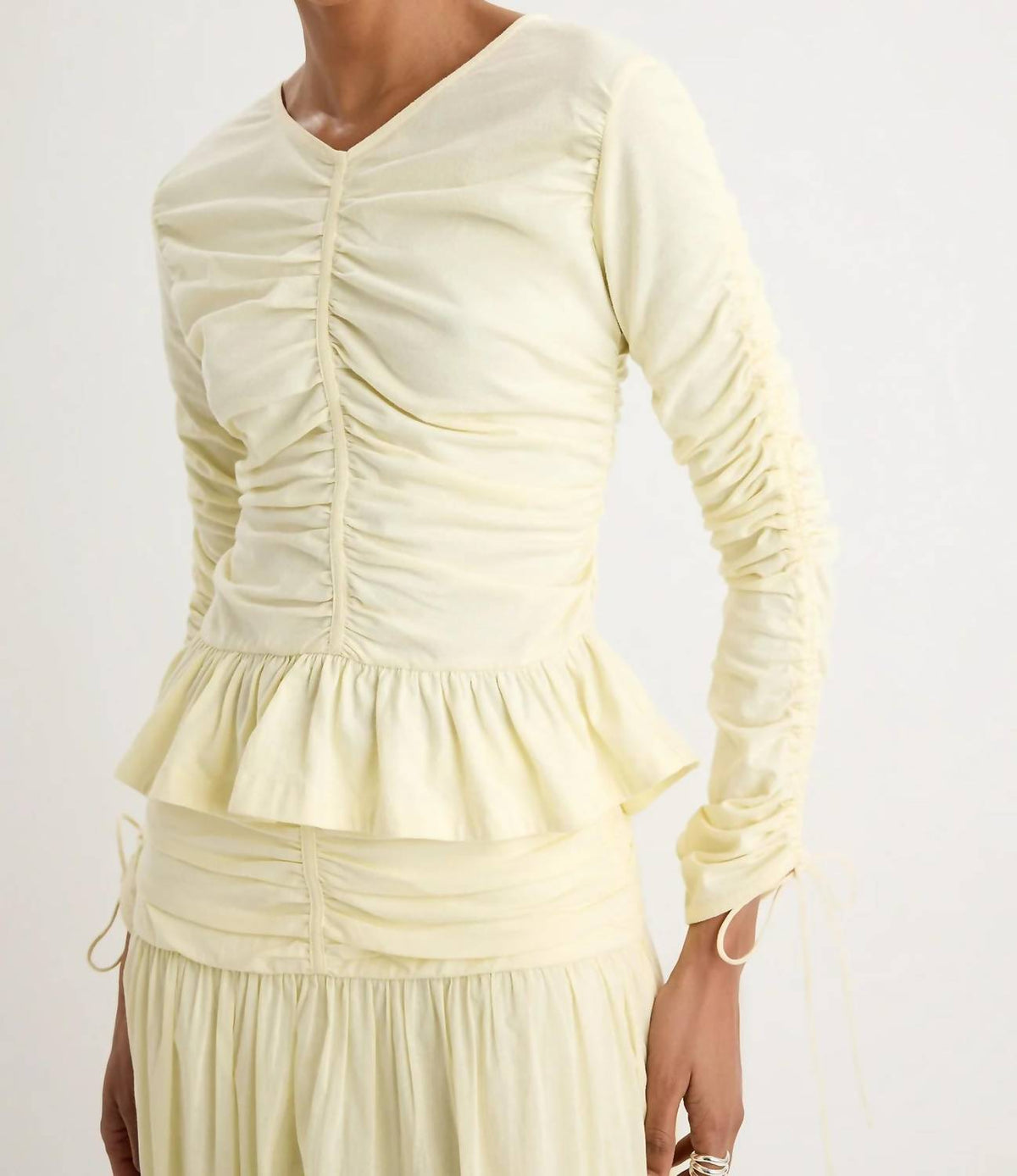 Merlette - Arena Peplum Cropped Top