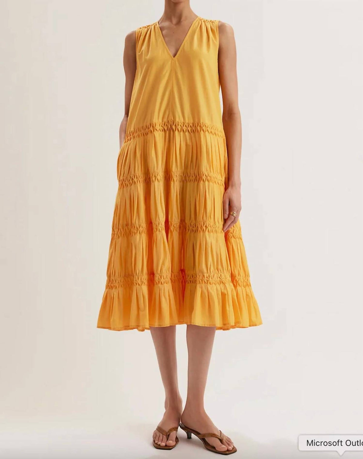 Merlette - Wallis Smocked Midi Dress