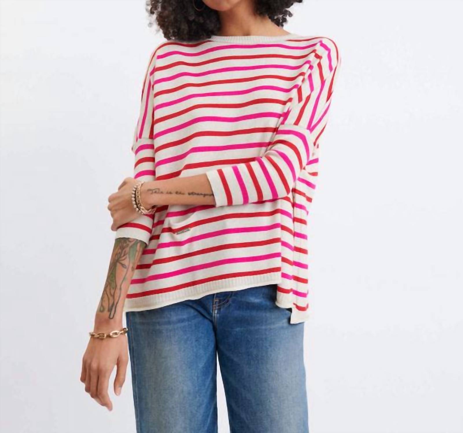 Mersea - Catalina Crewneck Sweater - clothing - crew - pink