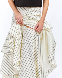 Mestiza New York - Feonia Pin Striped Skirt - clothing - cotton - long - skirts