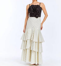 Mestiza New York - Feonia Pin Striped Skirt - clothing - cotton - long - skirts