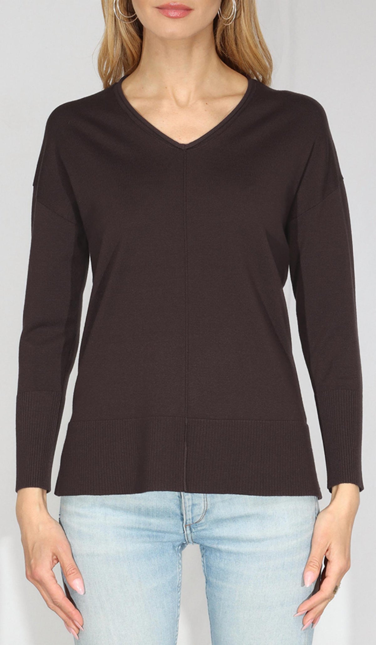 Metric Knits - V-neck Sweater