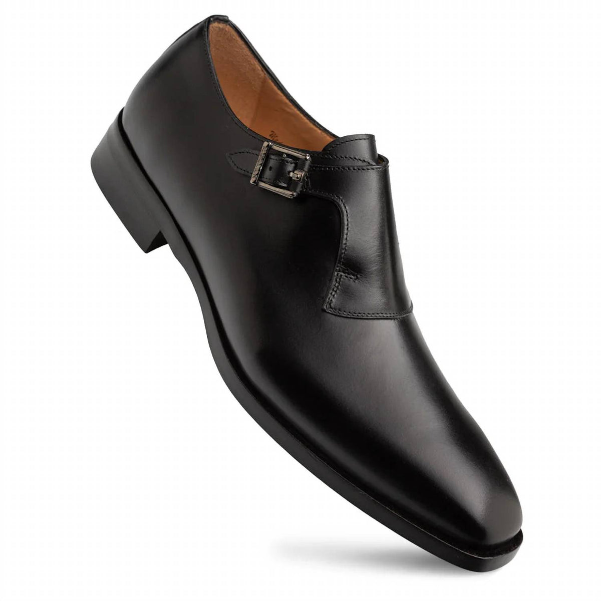 Mezlan - Men's Plain Toe Single Monk Strap Shoes