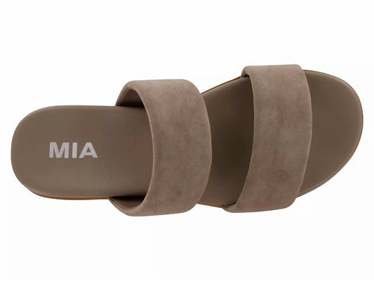 Mia - Women's Valeri Slide Sandal - grey - sandals - shoes