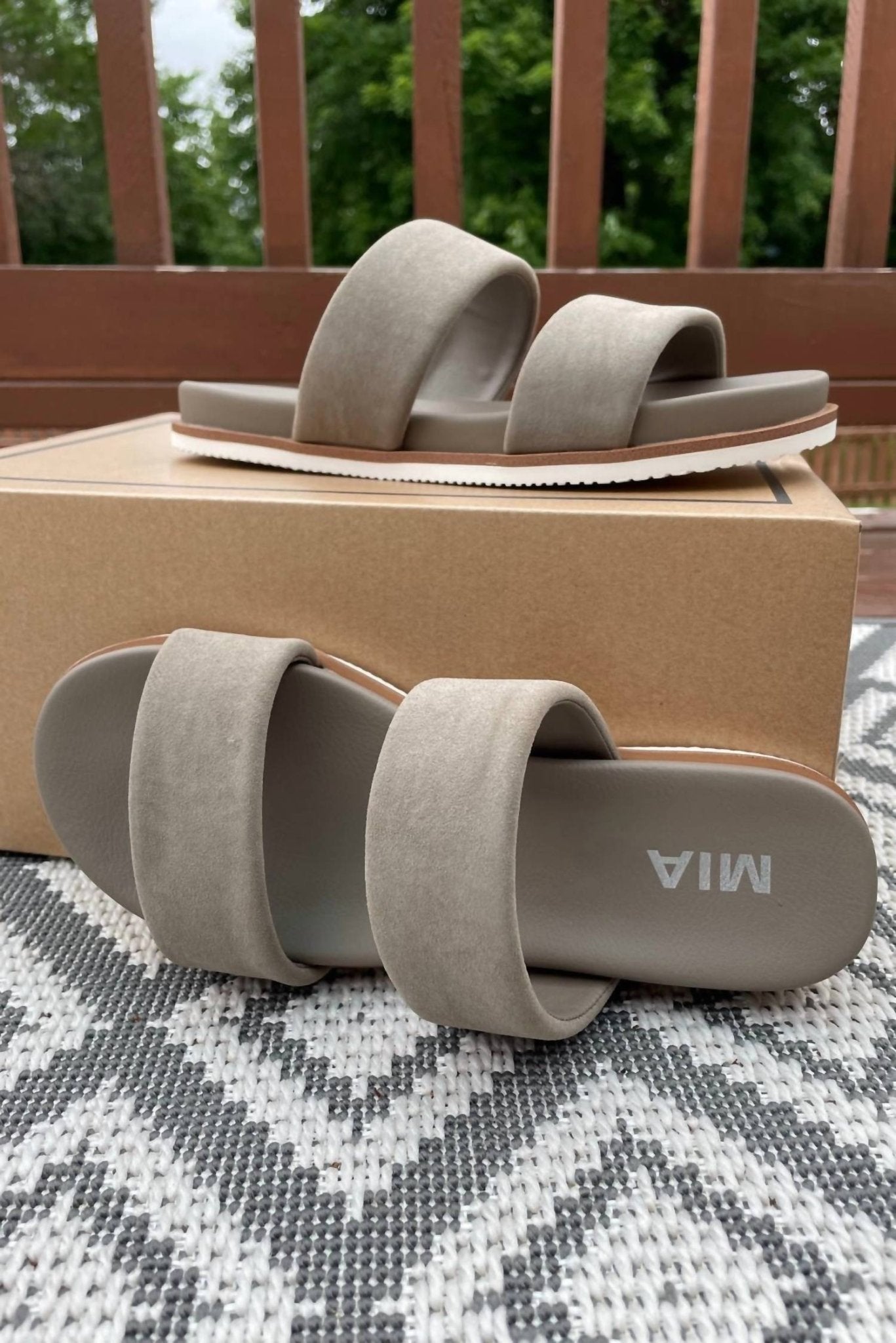 Mia - Women's Valeri Slide Sandal - grey - sandals - shoes