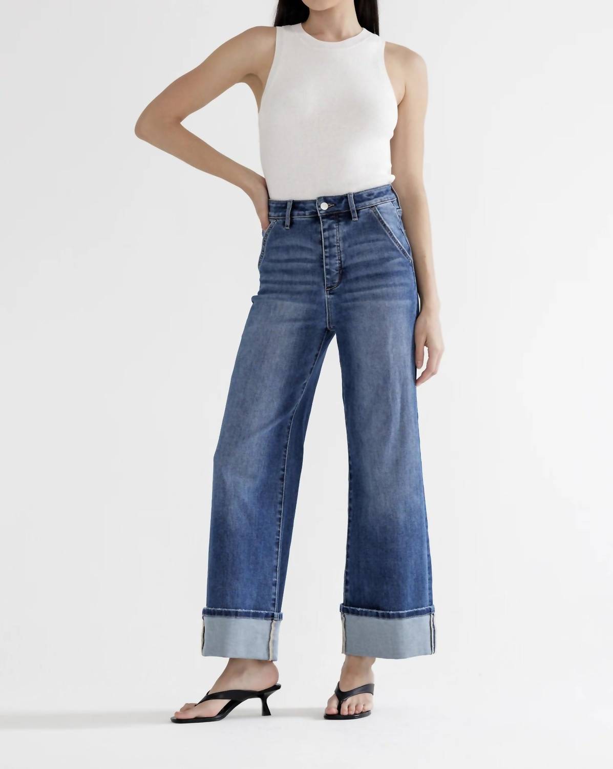 Mica Denim - Hailey Cuffed Jeans