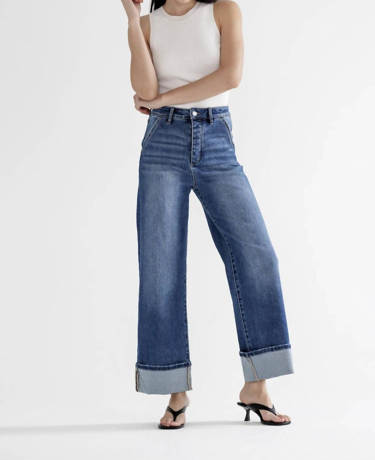 Mica Denim - Hailey Cuffed Jeans