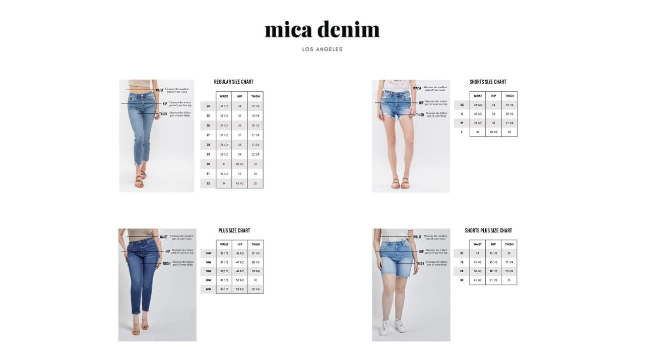 Mica Denim - Chromatic High Rise Wide Crop Jeans