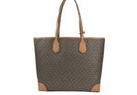 Michael Kors - Women's Eva Stripe Travel Tote Bag Plus Pouch - bags - brown - handbags