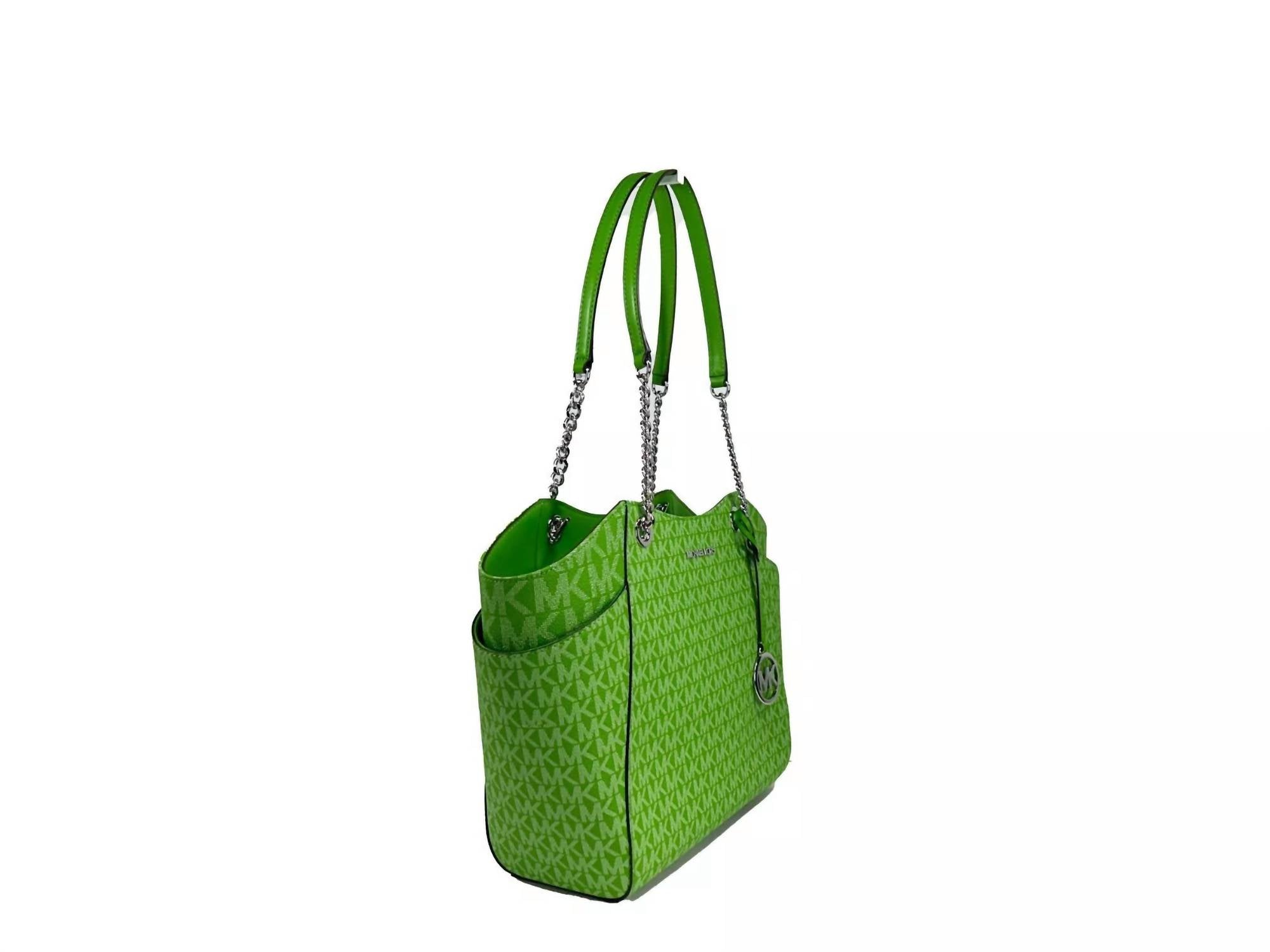 Michael Kors - Women's Jet Set Chain Shoulder Tote Bag - bags - green - handbags