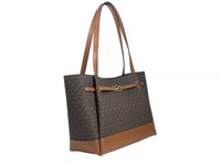 Michael Kors - Women's Reed Large Belted Tote Shoulder Bag - bags - brown - handbags