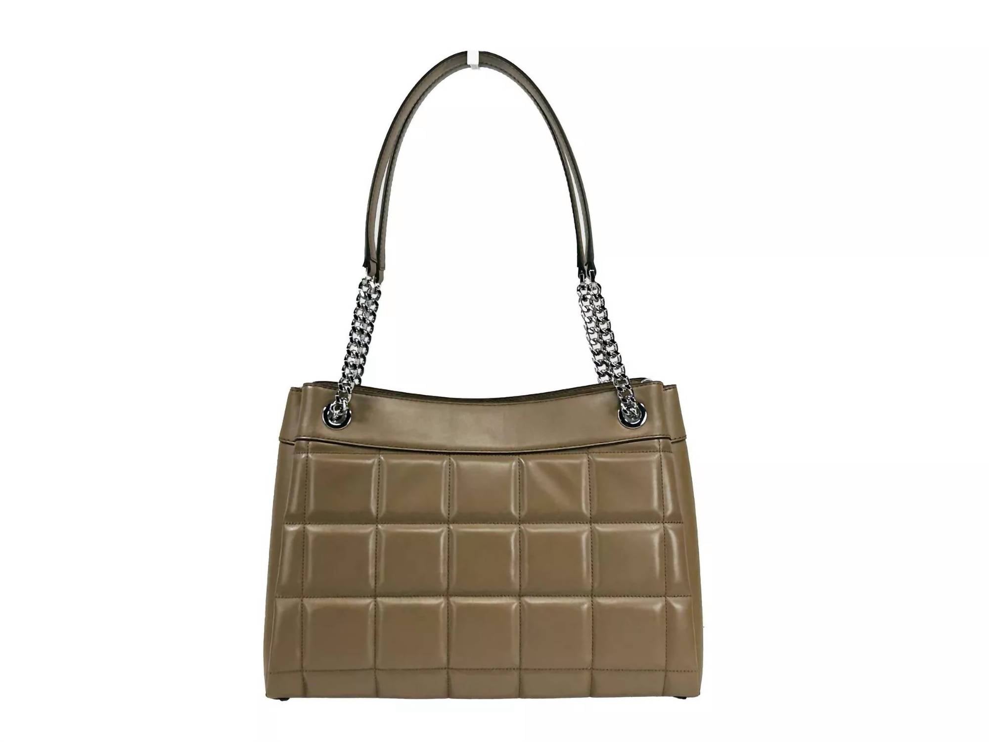 Michael Kors - Women's Susan Medium Chain Shoulder Tote Bag - bags - brown - handbags