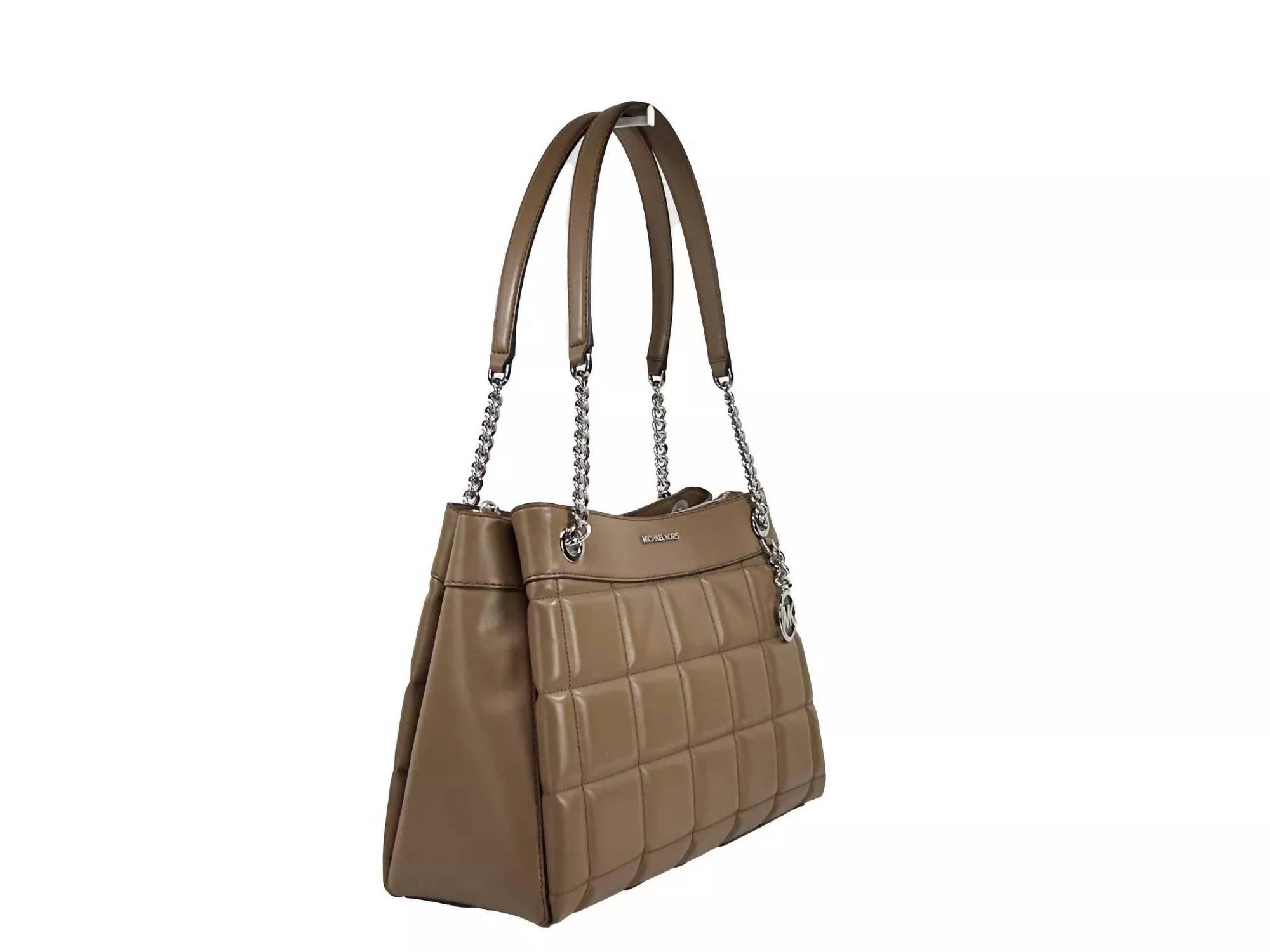 Michael Kors - Women's Susan Medium Chain Shoulder Tote Bag - bags - brown - handbags