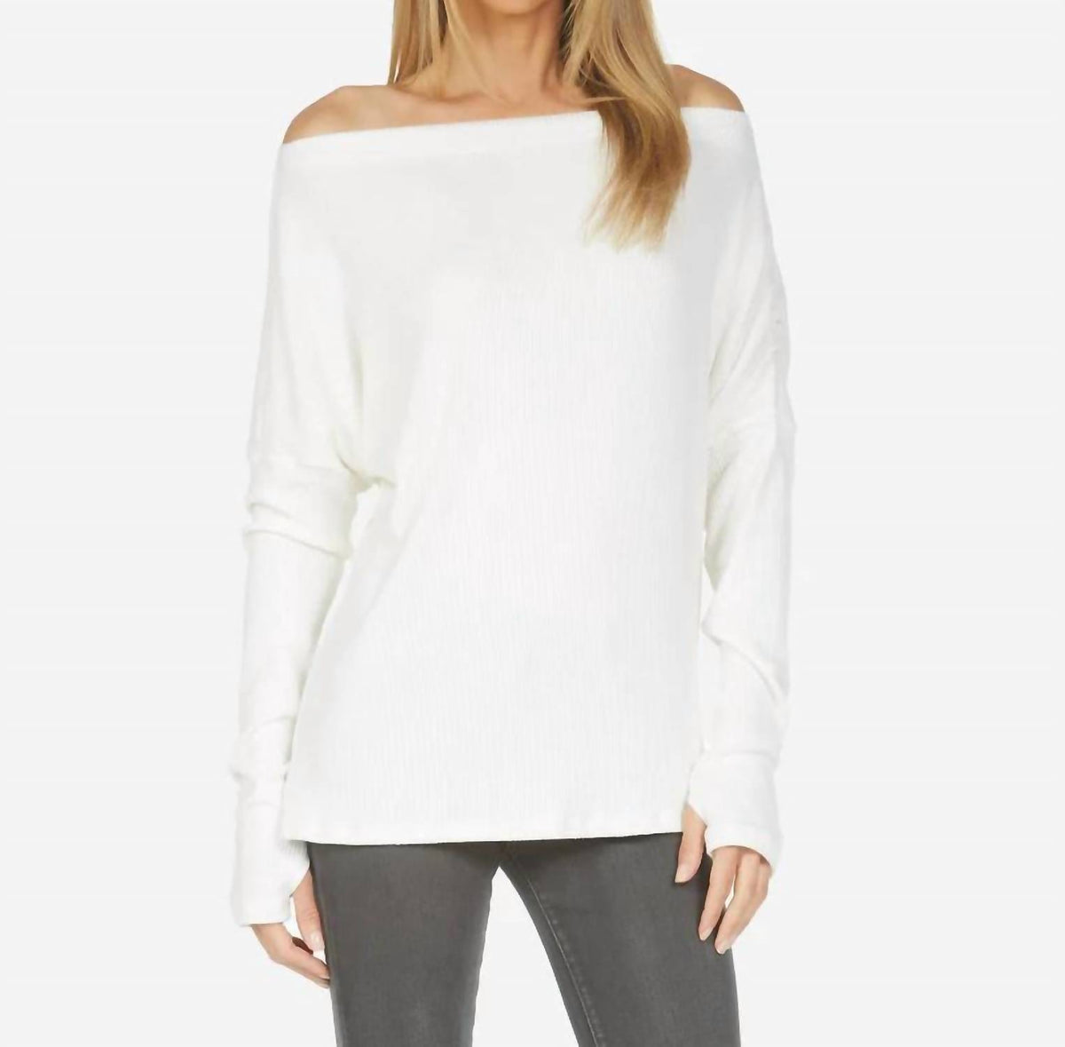 Michael Lauren - Santos Le Drop Shoulder Sweater Top