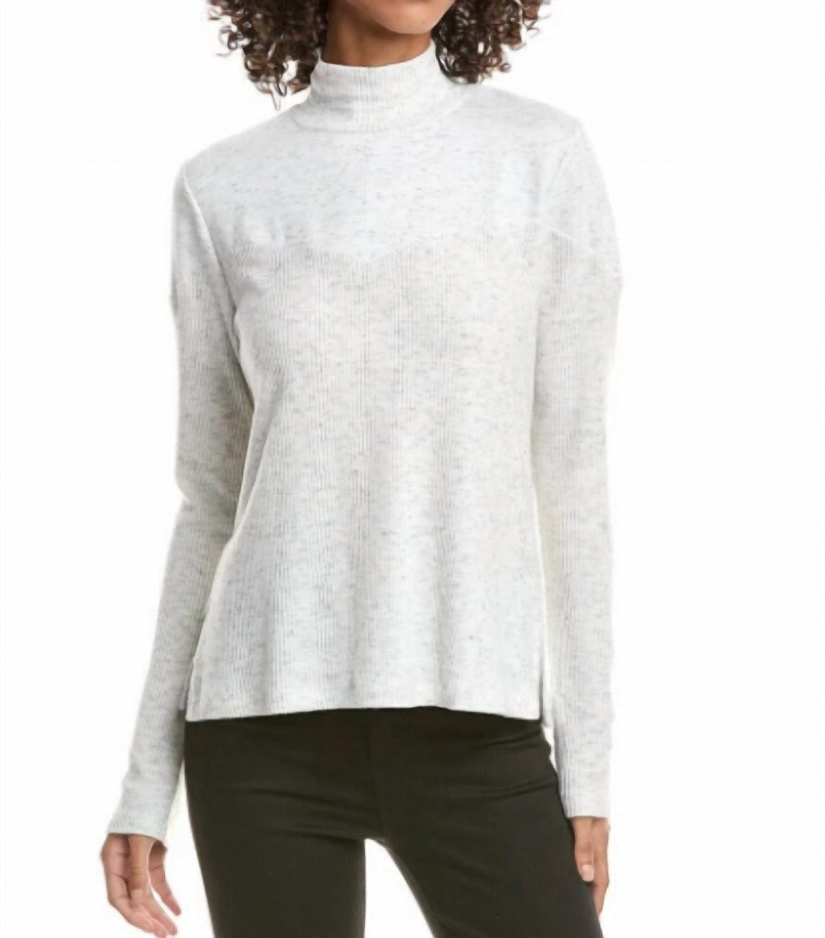 Michael Stars - Bruna Rib Mix Mock Neck Sweater